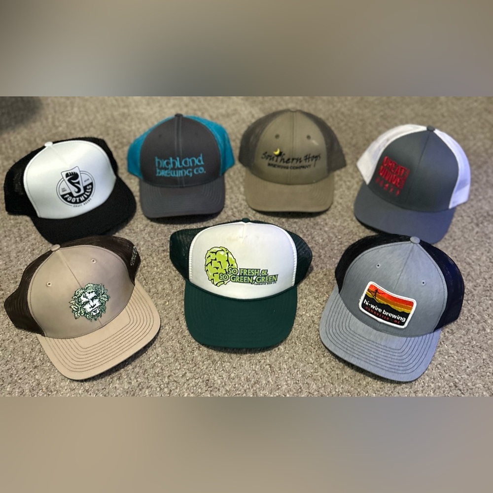 North and South Carolina Brewery Hat Lot